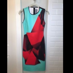 Beautiful blue and red dress
